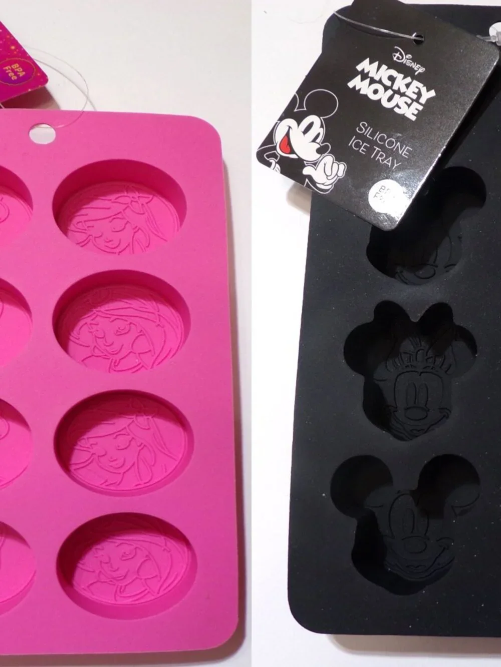Disney Princess & Mickey Mouse Silicone Ice Trays (Pack of 2)